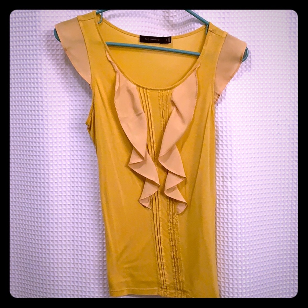 Yellow sleeveless Limited shirt